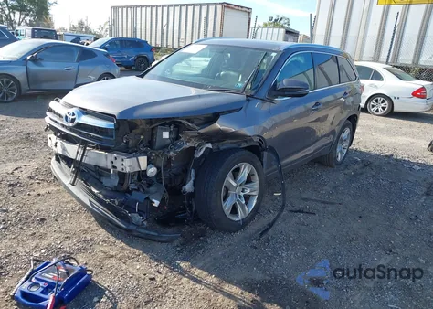 2014 Toyota Highlander Limited V6 из США, поврежденный, VIN 5TDDKRFH0ES021173